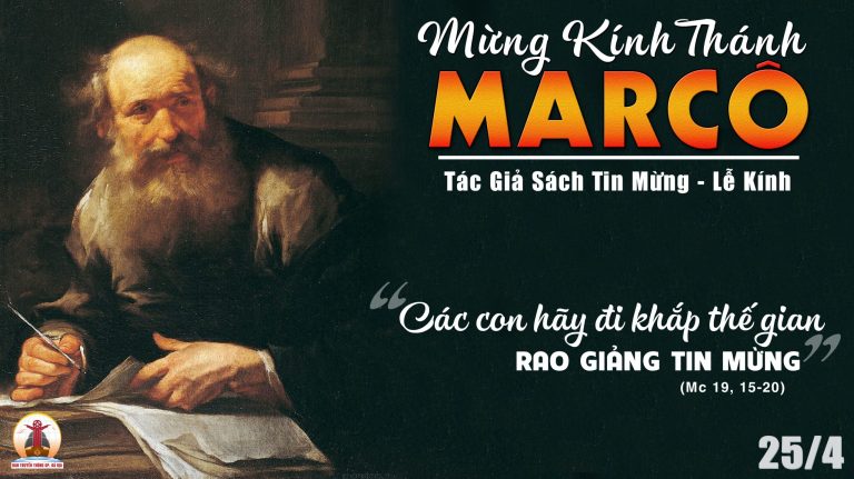 Ngày 25/04: Thánh sử Marcô, tác giả sách Tin mừng