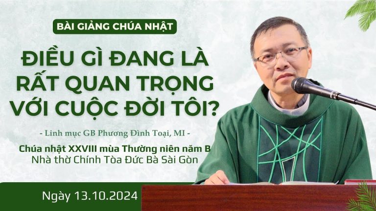 Điều gì đang là rất quan trọng với cuộc đời tôi? – Lm GB Phương Đình Toại, MI | CN XXVIII TN năm B