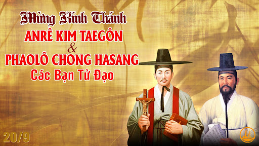Thánh Anrê Kim Têgon, thánh Phaolô Chong Hasang và các bạn, tử đạo. Thánh Jean Charles Cornay Tân, linh mục, tử đạo († 1837)