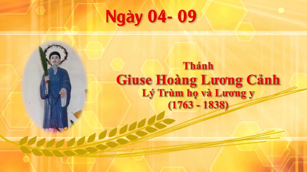 Thánh Giuse Hoàng Lương Cảnh, trùm họ, Thánh Phêrô Nguyễn Văn Tự, linh mục, tử đạo († 1838). Thánh Têrêsa Calcutta, nữ tu