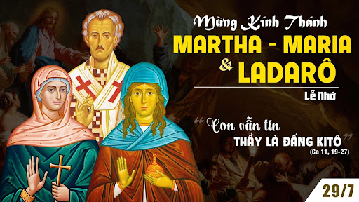 Thánh nữ Martha, Maria và Ladarô