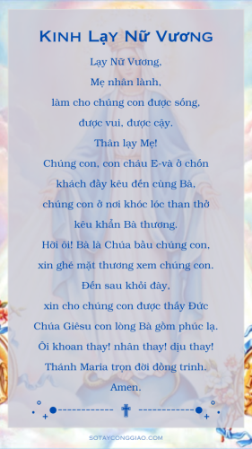 Kinh Lạy Nữ Vương
